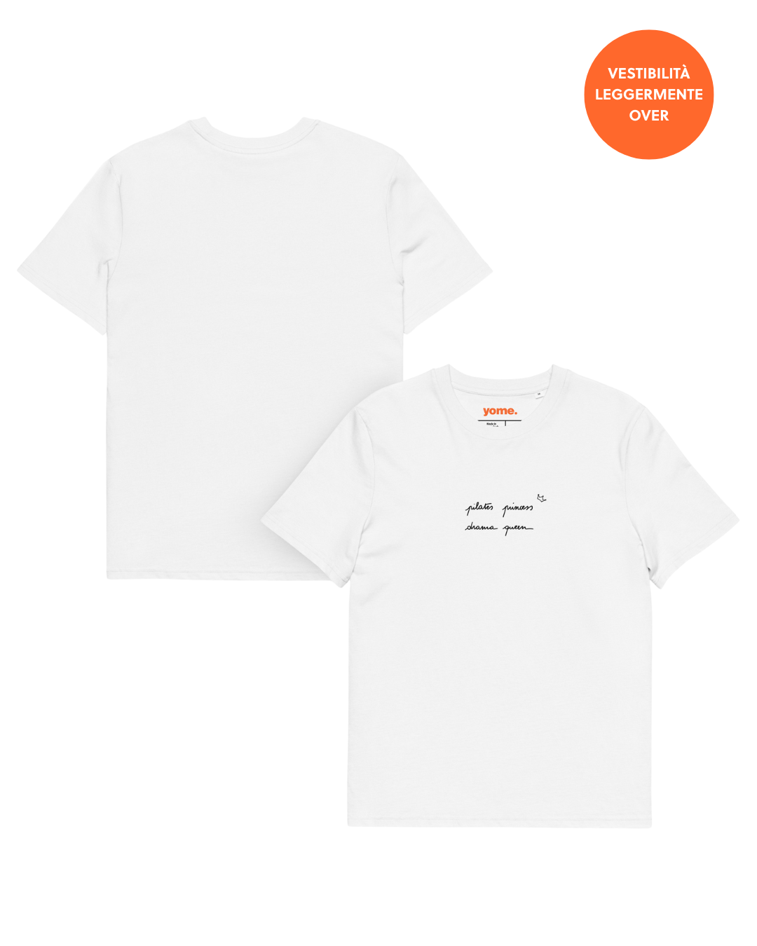 T-shirt "Pilates princess drama queen" - White