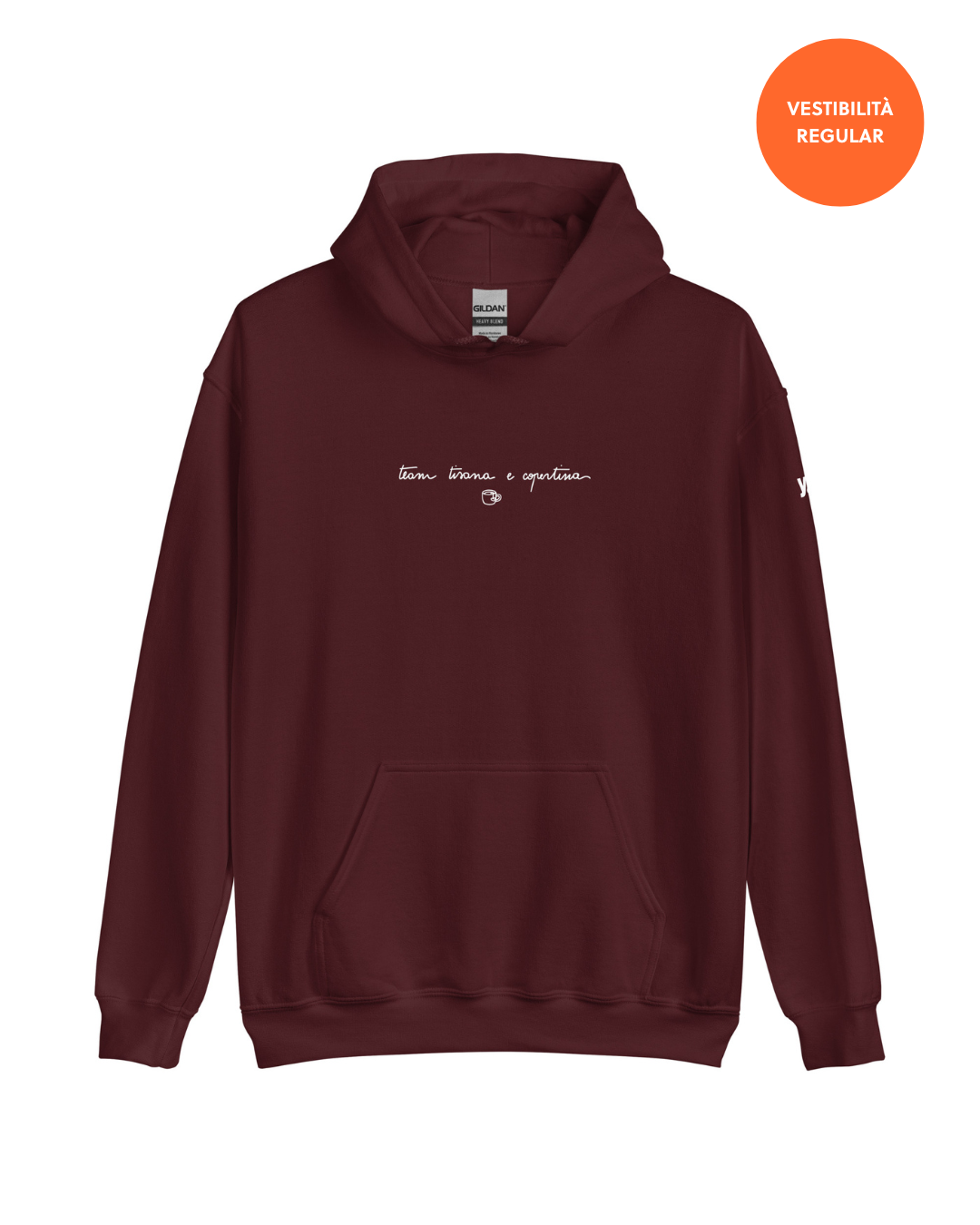 Felpa "Team tisana e copertina" - Burgundy
