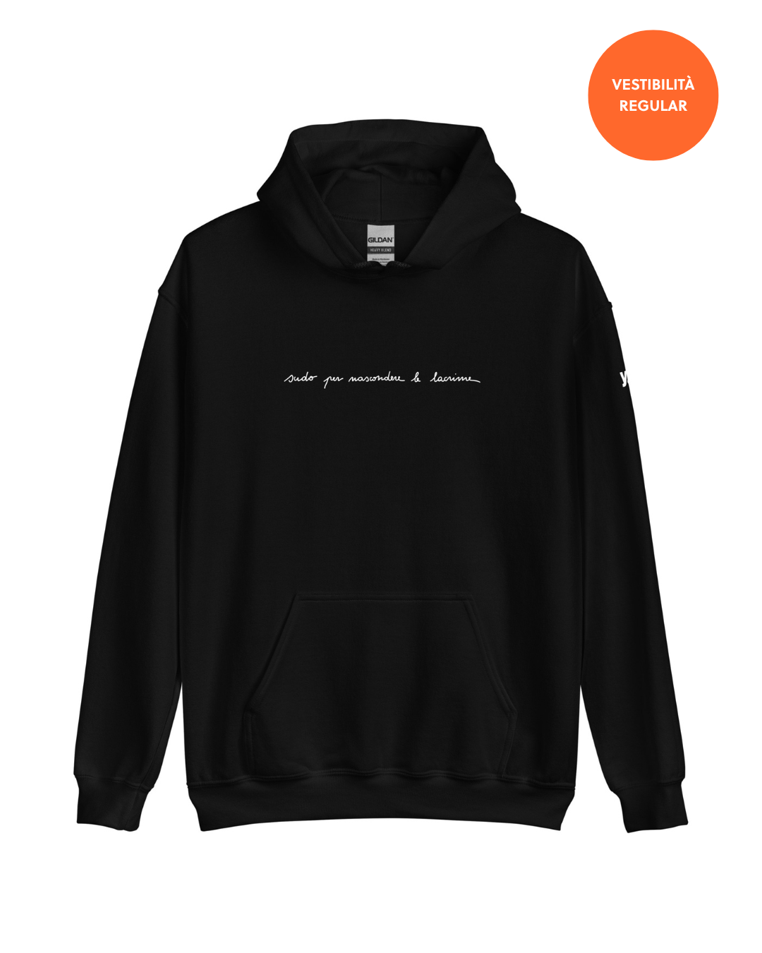 Felpa "Sudo per nascondere le lacrime" - Black