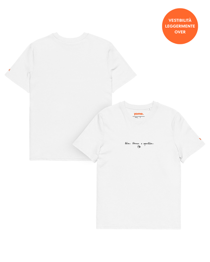 T-shirt "Team tisana e copertina" - white
