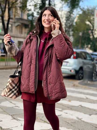 Felpa "Team tisana e copertina" - Burgundy