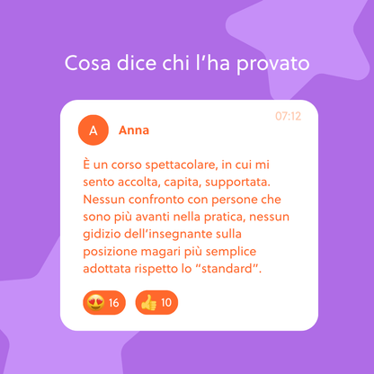 I PRIMI PASSI NELLO YOGA con Martina Sergi - Corso singolo