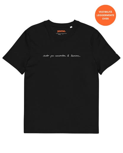 T-shirt " Sudo per nascondere le lacrime" - Black
